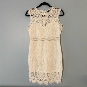 White lace dress